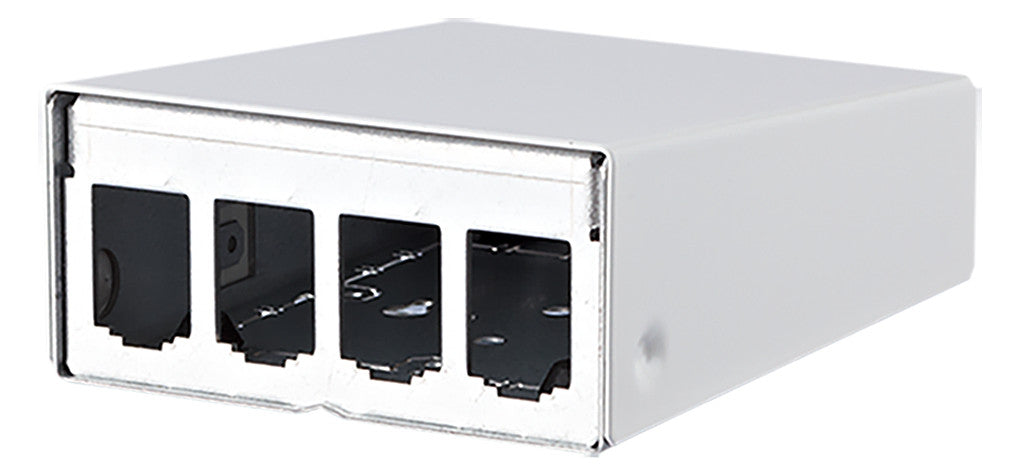METZ CONNECT Modulträger Wandmont 4Ports 130861-0402-E Schirm RAL9010