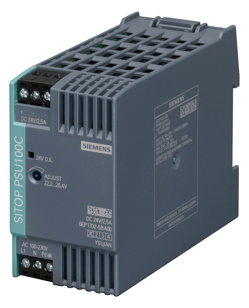 SIEMENS Gleichstromversorgung REG 60W SITOP 6EP1332-5BA00 22,2-26,4V 2,5A