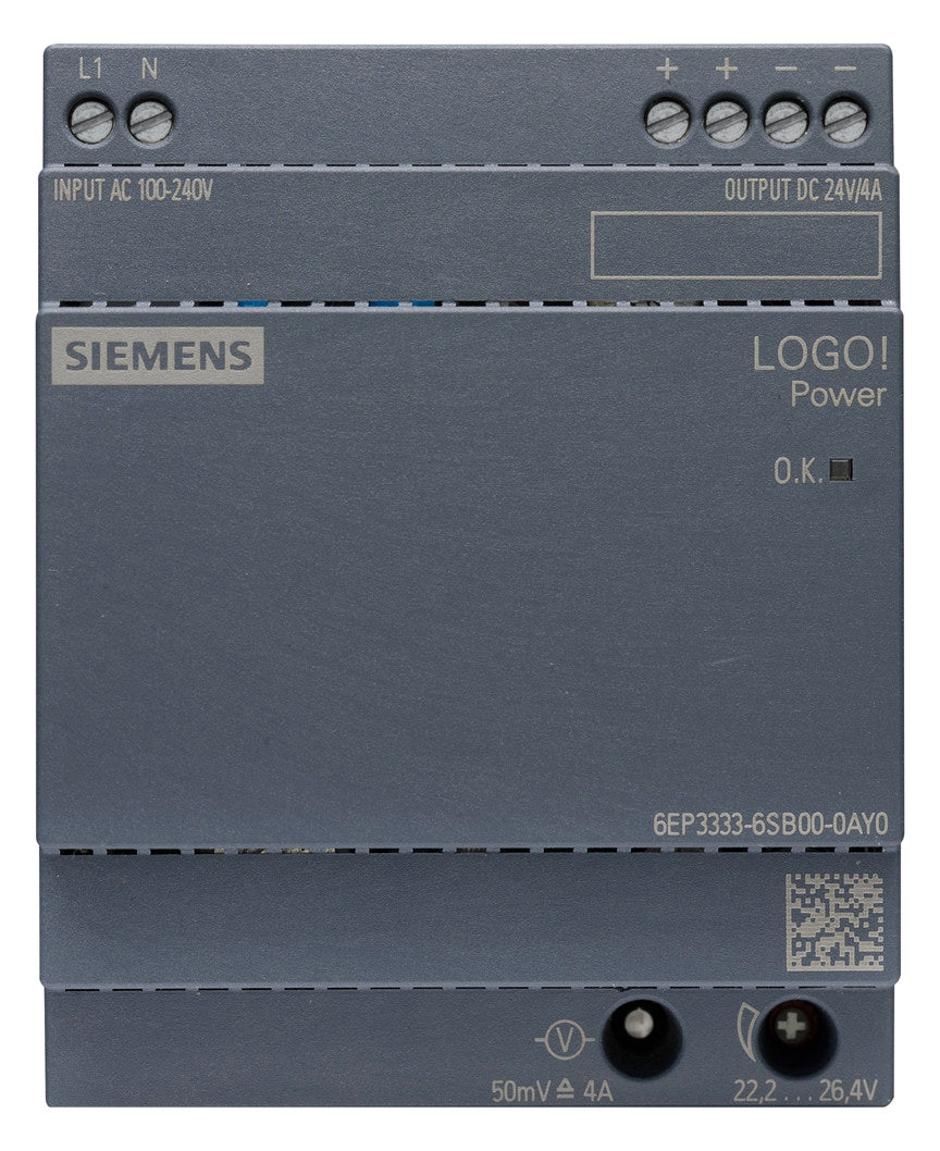 SIEMENS Gleichstromversorgung REG 24V 4A LOGO! 6EP3333-6SB00-0AY0 96W 240VAC