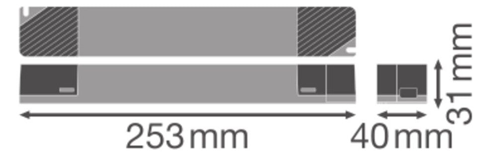 LEDVANCE LED-Trafo 150W 24V IP20 Kstgeh DR-V -150/220-240/24 stat 253x40x31mm