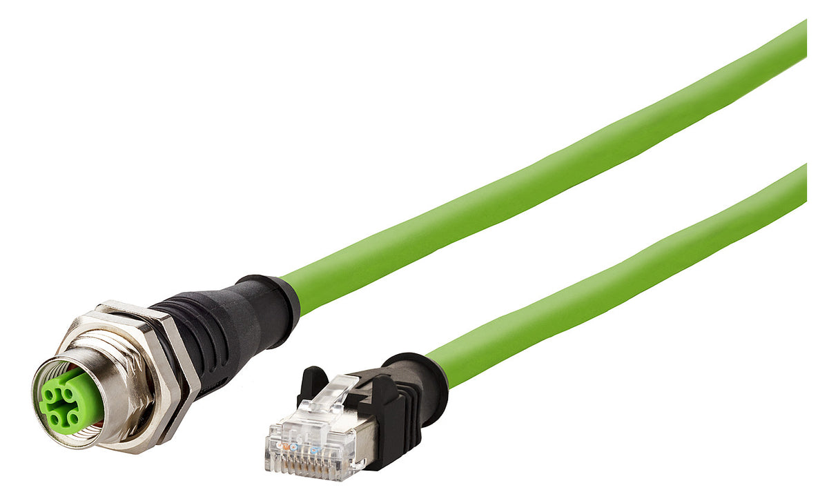 METZ CONNECT Patchkabel Cat5 S/FTP IP20 142M4D25003 0,3m gn M12 RJ45 1:1 26qmm