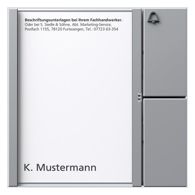 SIEDLE Tastenmodul 1+n 1RT si 99x99x27mm TM 612-1 SM