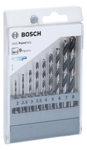 BOSCH-EW Bohrerset 9tlg Bohrer 9xHSS 2607002826