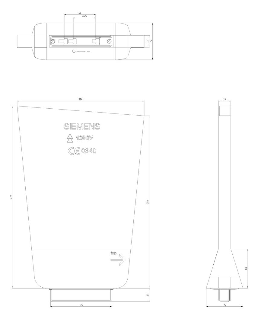 SIEMENS NH-Sicherungsgriff m.Handschuh 3NX1016