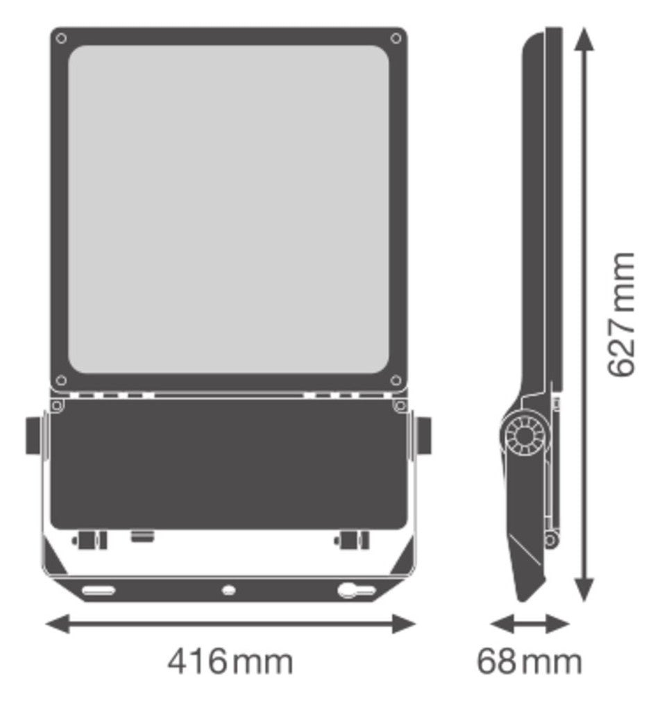 LEDVANCE LED-Anbaustrahler 250W Konv ws FL FLEX P 250W ML 840 A45X140 WAL 1LED