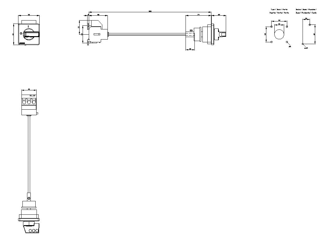 SIEMENS Hauptschalter 32A 3p IP65 Einb 3LD2217-0TK11 Wart/Rep SichSchalt