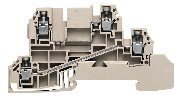 WEIDMÜLLER Installationsklemme 24A 3pot WDL 2.5/L/L 0,5-4qmm bg erf.Abschlusspl