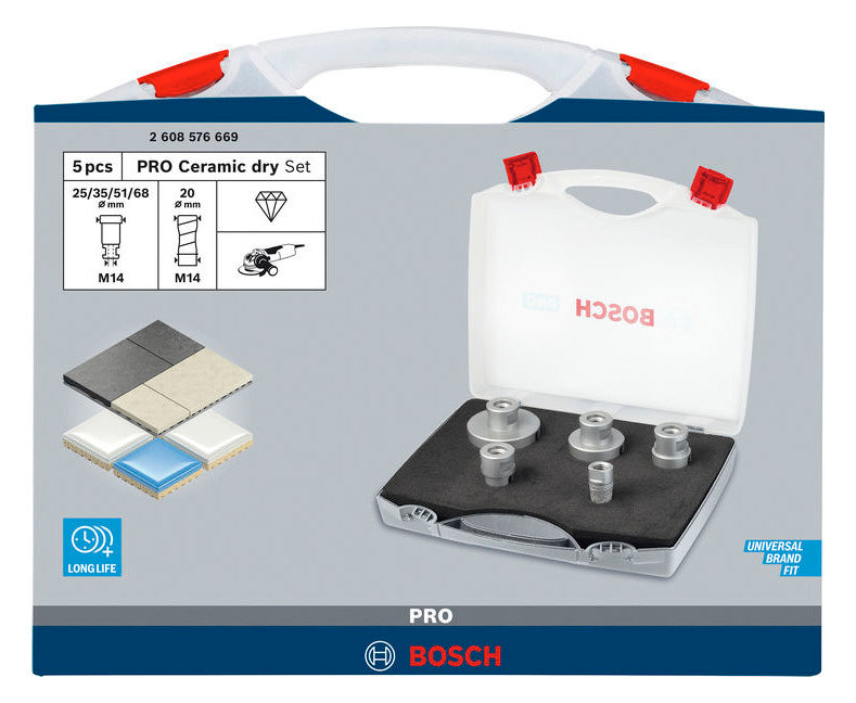 BOSCH-EW Bohrkronenset 5tlg 20-68mm M14 2608576669 T33mm