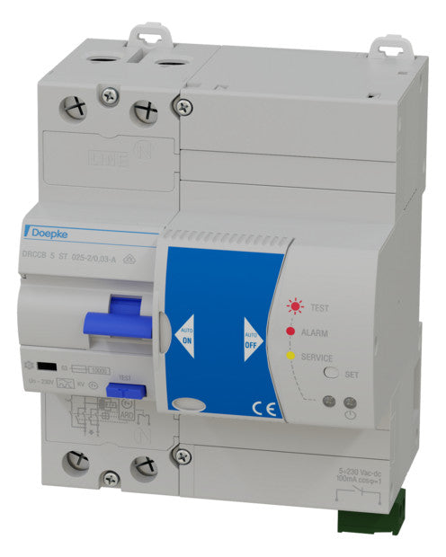 DOEPKE FI-Schutz mit Zusatz 2p 253V 25A DRCCB 5 ST 025-2/0,03-A 0,03A REG A 5TE