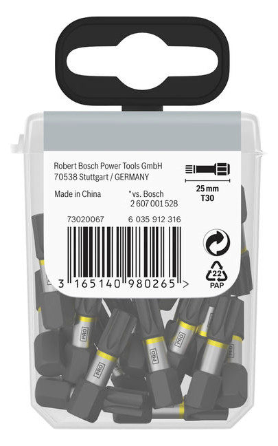 BOSCH-EW Bit TX30 L=25mm 2607002807