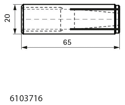 Walraven Einschlaganker WDI1 VA M16x65 un-/gerissener Beton | 6103716