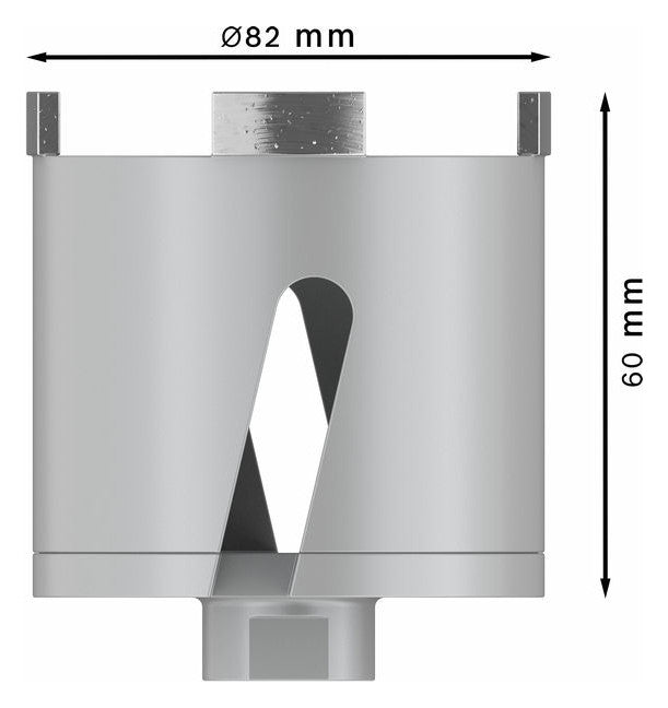 BOSCH-EW Diamant-Bohrkrone 82x60mm M16 2608599048 Innengew