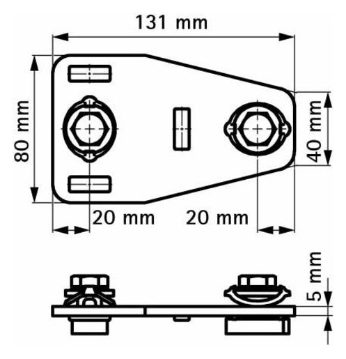 Walraven Schienenverbinder RapidStrut G2 T BUP - vormontiert | 665885213