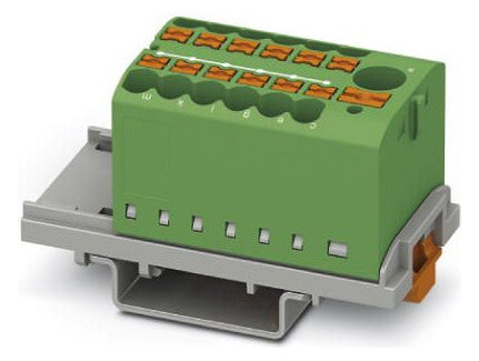 PHOENIX Verteilerblock 0,14-2,5qmm 13kl PTFIX 6/12X2,5-NS35 GN 1Etage gn 24A