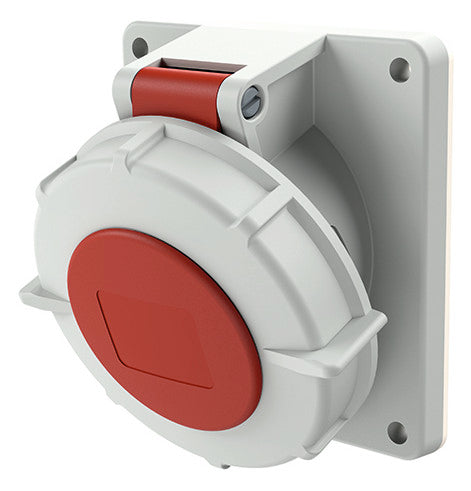 MENNEKES CEE-Anbausteckdose 5p 16A 6h 3485 400V/rt IP67 schraubl.Kl abgew Kst