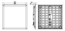 PHILIPS-LICHT LED-Panel 620x620mm 28W ws Ledinaire RC066B 34S/840 PSU W62L62 OC 4