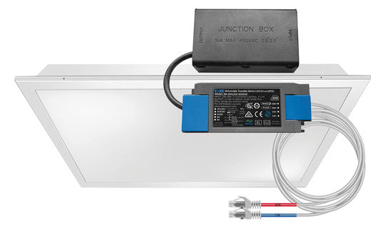 ESYLUX LED-Deckeneinbauleuchte 32W ws CELINE2 PNL 625 DDP OP 3800 8TW IP2 2700