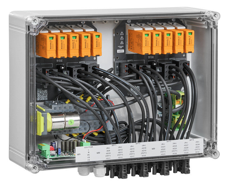 WEIDMÜLLER DC-Stringbox 2f 44A Verschr PVC DC 2I 1O 4MPP RD SPD1R WM4 11 1100V/