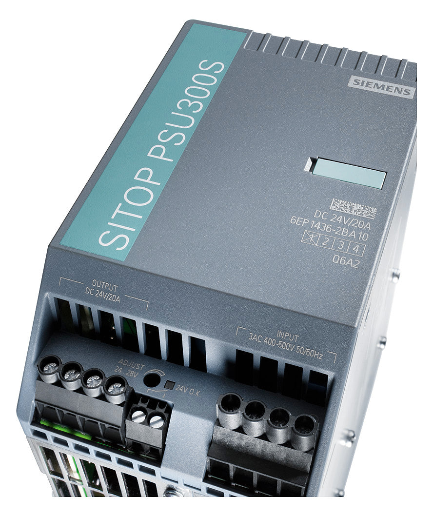 SIEMENS Gleichstromversorgung REG 24V 6EP1436-2BA10 480W 400-500VAC 20A IP20