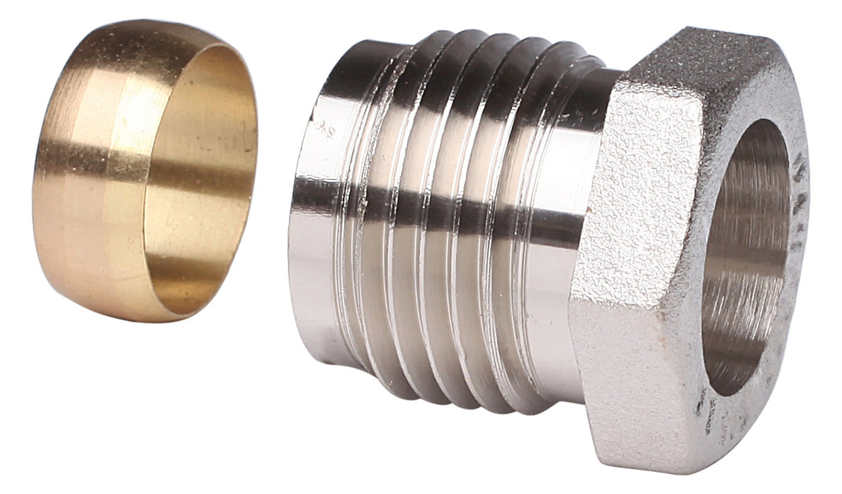 Klemmverbinder R 1/2 AG auf 15mm für Stahl- und Kupferrohre