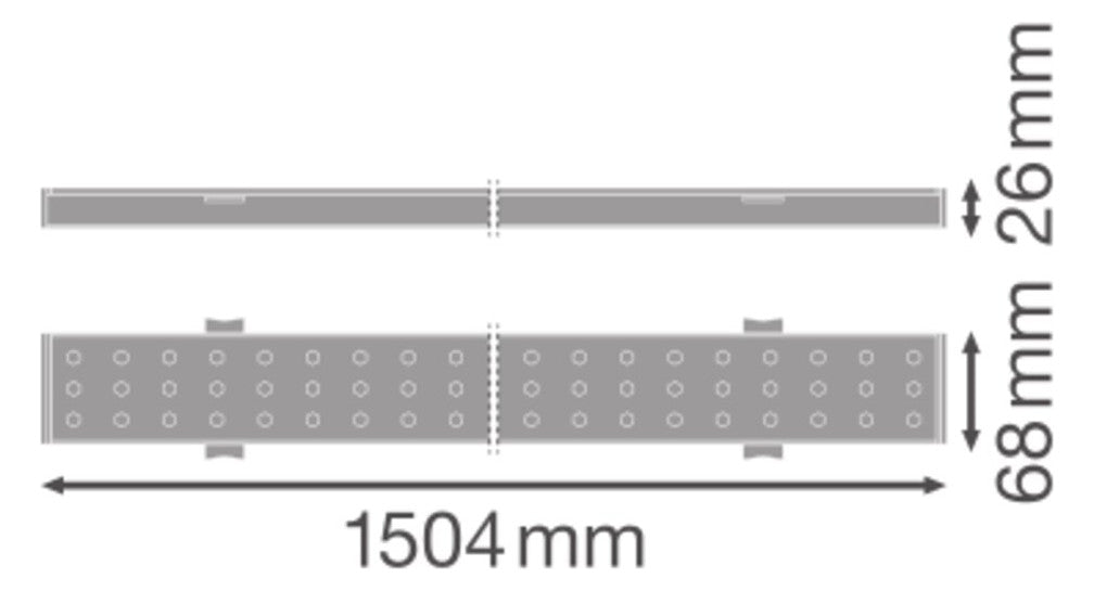 LEDVANCE LED-Geräteträger 75W 4000K 1LED TRUSYS UNIV P 75W 840 N CL DALI 12750lm