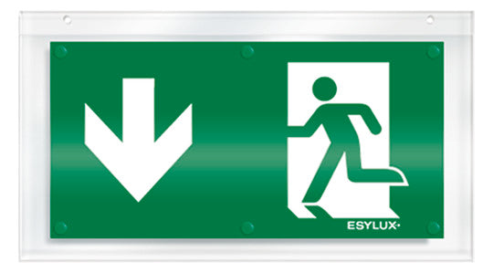 ESYLUX Piktogramm Ausgang nach unten SLX 24 DISPLAY SYMBOL 1-SIDE DOWN Acrylg