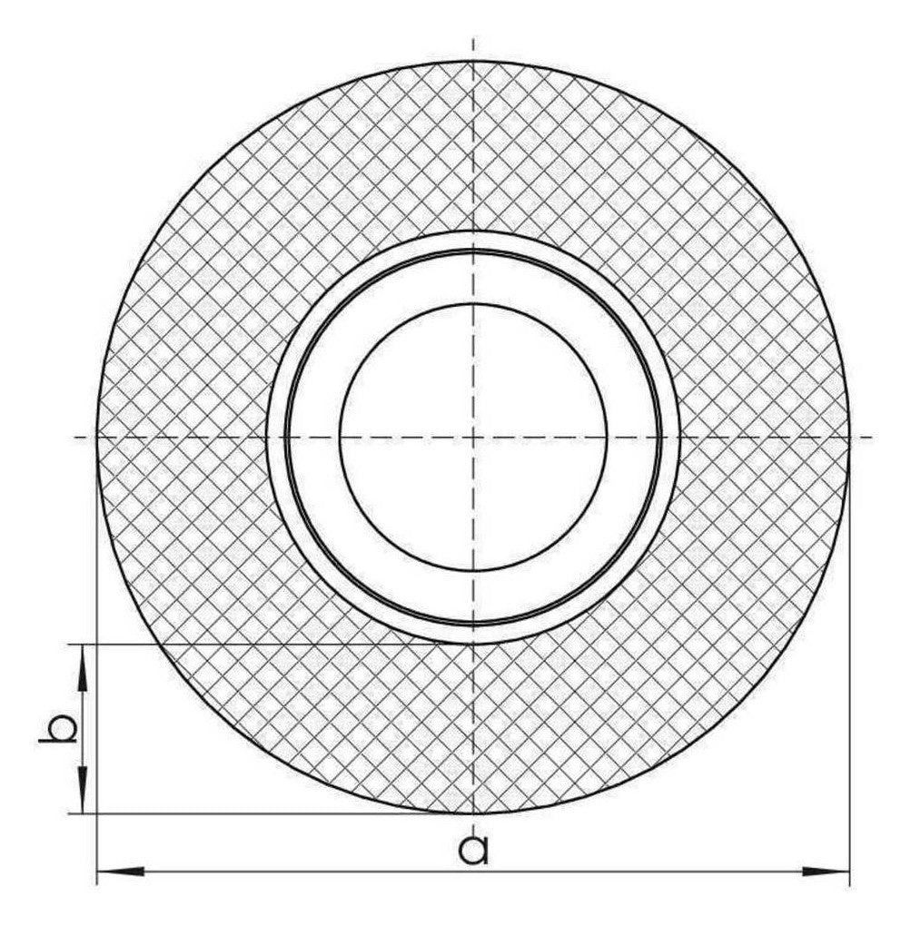 Rehau Universalrohr RAUTITAN stabil 16,2 x 2,6 in runder Dämm. 26mm, Bd. 25m | 11315781025