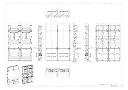 SPELSBERG Zählergehäuse Aufb IP54 Kst ZVi 9060-S 600x900x210mm m.Tragschien