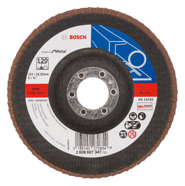 BOSCH-EW Schleifscheibe K120mm 125mm 2608607347 f.Metall