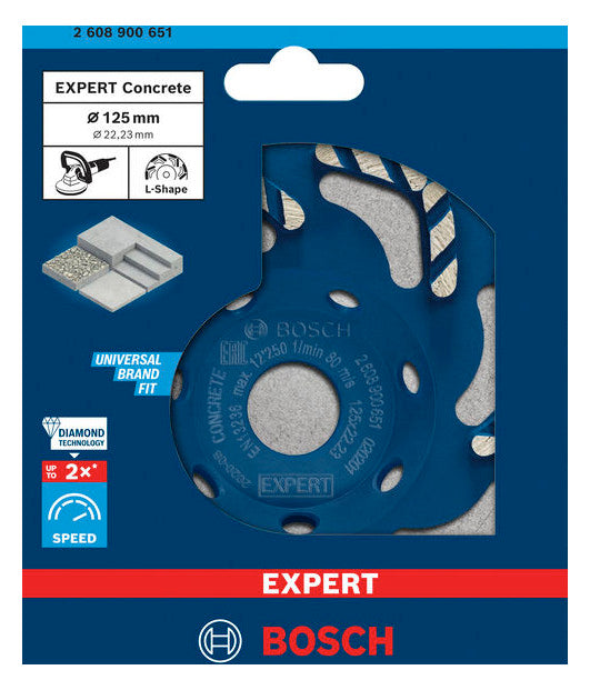 BOSCH-EW Diamant-Topfscheibe 125x4,5mm 2608900651 f.Beton f.Betonstein