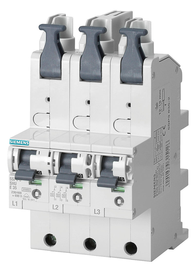 SIEMENS SLS-Schalter E 3p Sammelsch 35A 5SP3835-2 400V 690V/Ui 25kA 6kV Gr:4,5