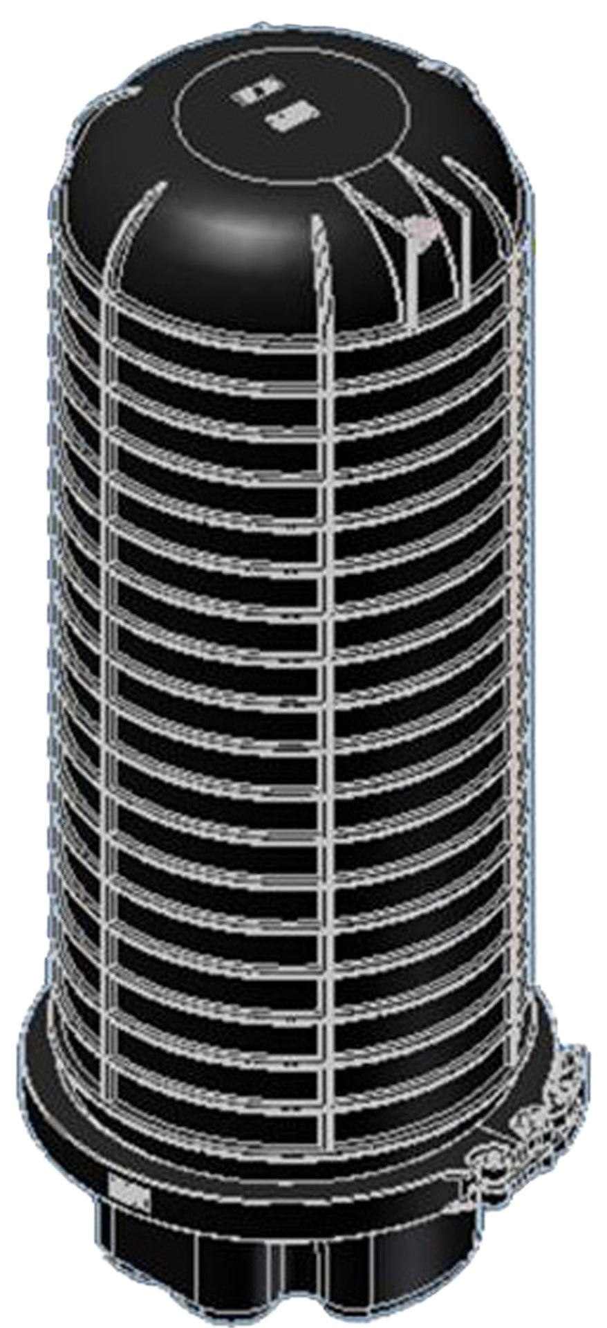 Dome Muffe flach 380mm hoch, 290 x 150mm - CFOC2-AA