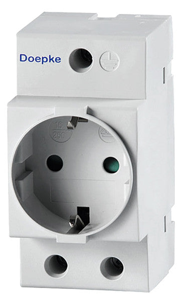 DOEPKE Steckdose REG 250V/AC 16A 2,5TE RDS 6 Einbausteckdose 65,5mm IP20