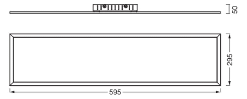 LEDVANCE LED-Panel 595x295mm 22W 4000K Planon Plus 300x600mm 22W 840 White 1600