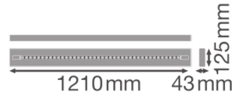 LEDVANCE LED-Deckenanbauleuchte 25-40W LN INV D 1200 P 40W 940 DA ASY WT 4000K