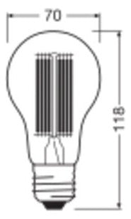 LEDVANCE LED-Lampe FM E27 17W 4000K ws D LED Classic A 150 Filament V 17W 84 2452