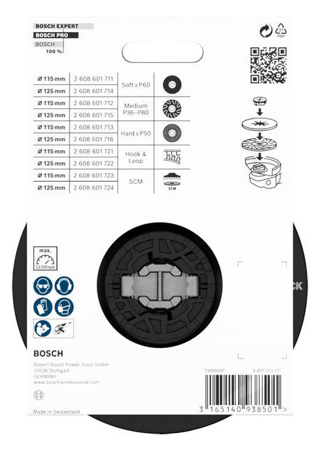 BOSCH-EW Schleifscheibe 125mm 2608601714