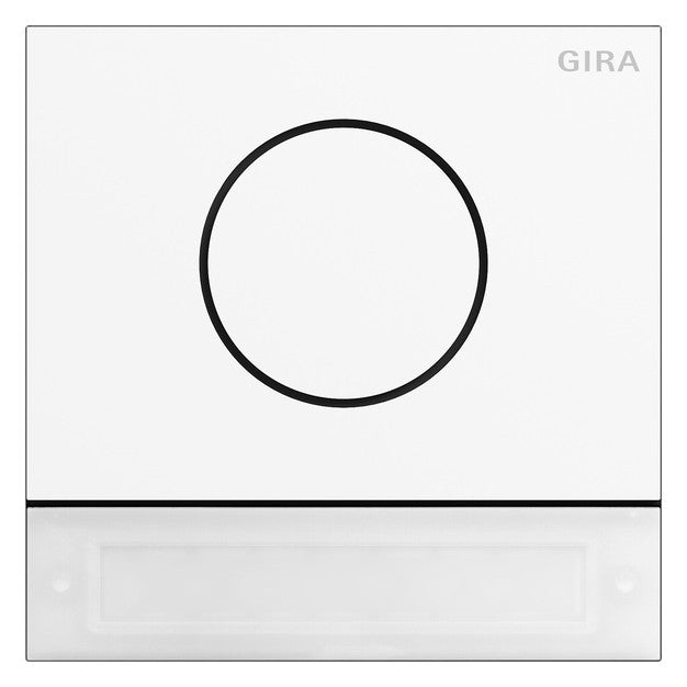 GIRA Ruftastenmodul Bus 1RT ws System 106 5569902 106,5x106,5mm
