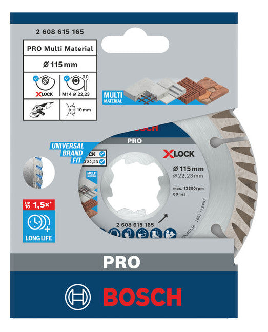 BOSCH-EW Diamant-Trennscheibe 115x10mm 2608615165 f.Backstein f.Beton Kst