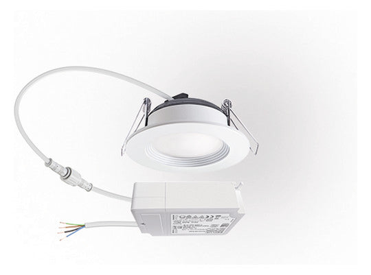 ESYLUX LED-Einbaustrahler 6,5W Konv DALI ELSA-2 DL 68 OP 100° 500 830 DALI W 1LED