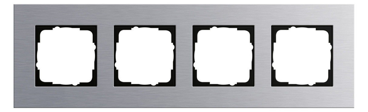 GIRA Rahmen 4f alu Metall Esprit 021417