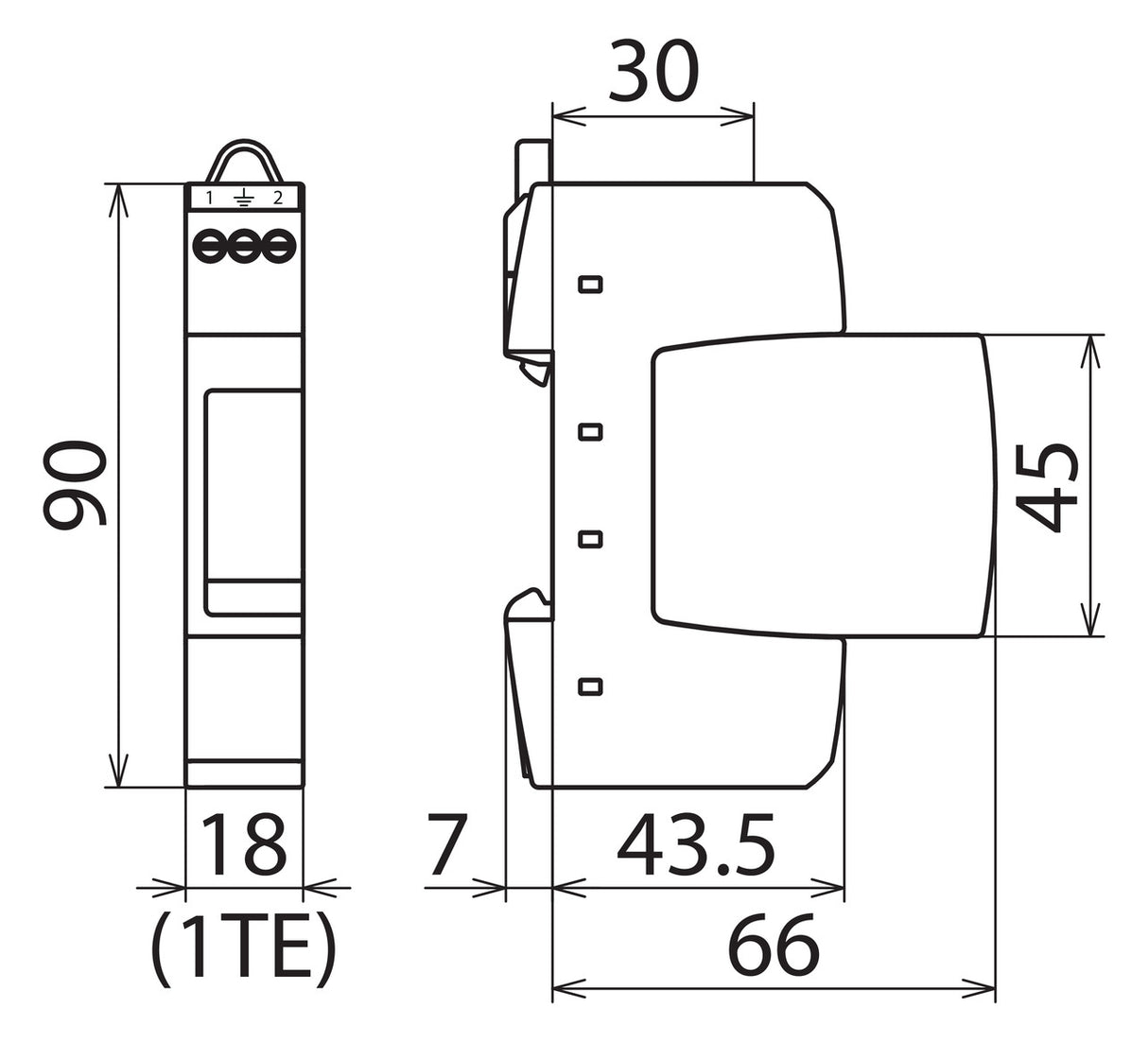 DEHN SE Überspannungsschutz 230VAC 2p DR M 2P 255 SN1802 TS35 opt 1,5kV