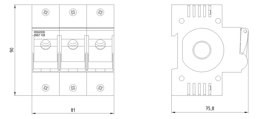 SIEMENS D0-Lasttrennschalter D02 3p 400V 5SG7133-8BA35 35A