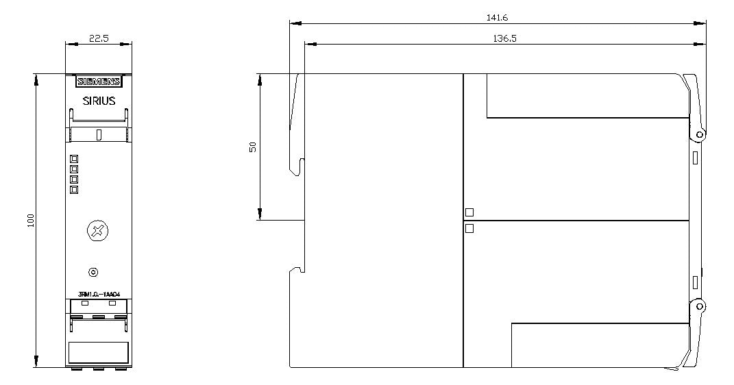 SIEMENS Wendestarter 0,75kW 24V DC 2A 3RM1302-1AA04 0,4-2A IP20