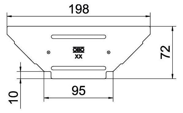 BETTERMANN Deckel T-Stück ST Drehriegel RAAD 100 FS 100mm vz Kabelrinne