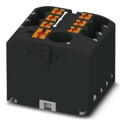 PHOENIX Verteilerblock 0,14-2,5qmm 7kl PTFIX 6/6X2,5 BK 1Etage sw 24A