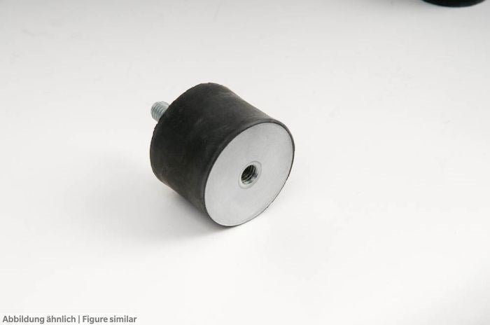 Schwingmetallpuffer D40xH30, 55°SH 1xBolzen M8x23 mit Mutter,1xInnengewinde