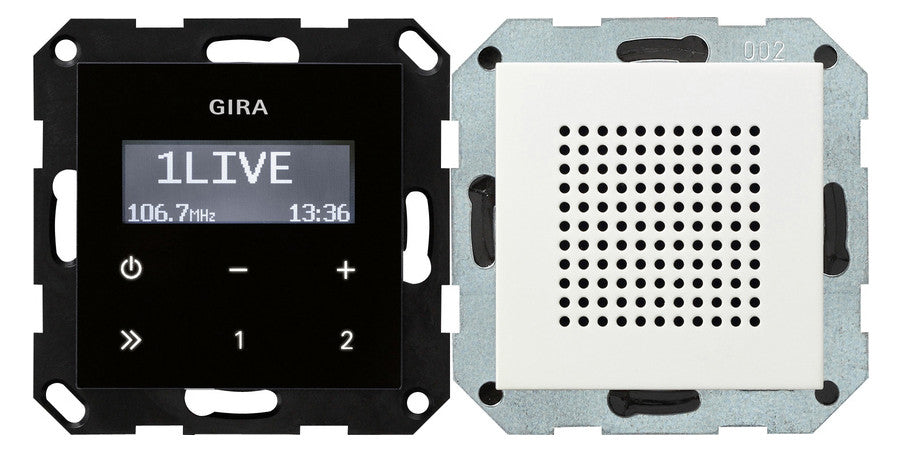GIRA UP-Radio rws glz System 55 228003 Basis+zentr.Abdeckpl
