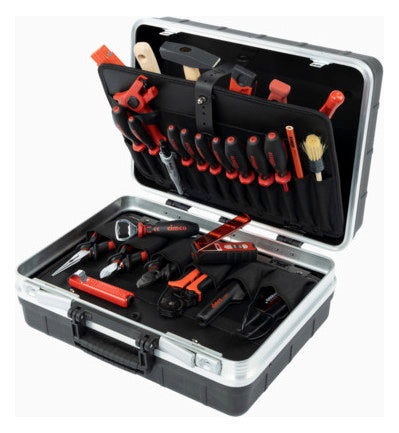 CIMCO Werkzeugkoffer Elektro 27tlg Sägen 172021 3Zangen 1Hammer 3xKabSchneid