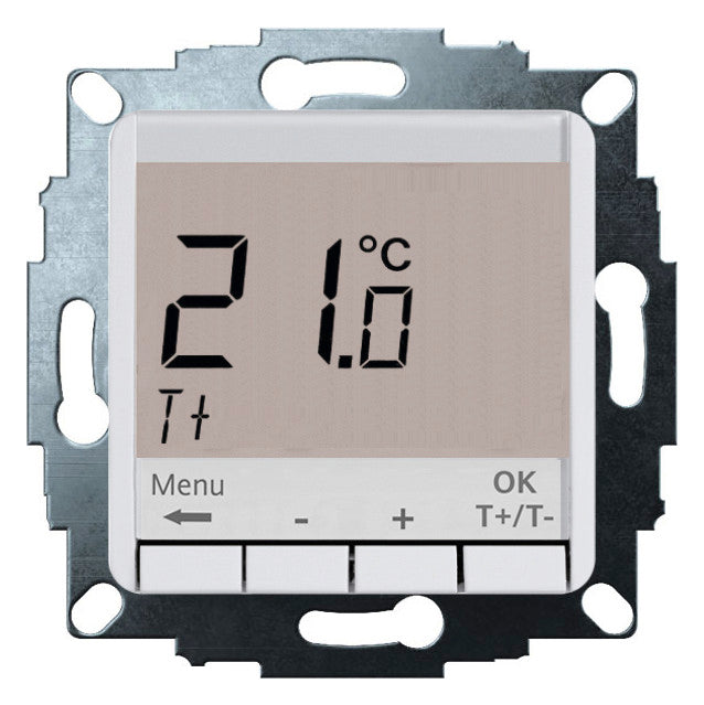 EBERLE Raumthermostat 230V 5A Wechsler UTE 4100-Rw-RAL9010-G-50 IP20 m.Display